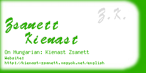 zsanett kienast business card